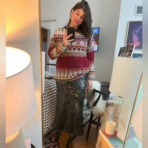 Beautiful warm and cozy wool sweater from Limited Handknit Sz M